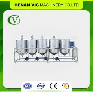 Petite usine de raffinerie d'acier inoxydable 316 de Copra Oil MR-5